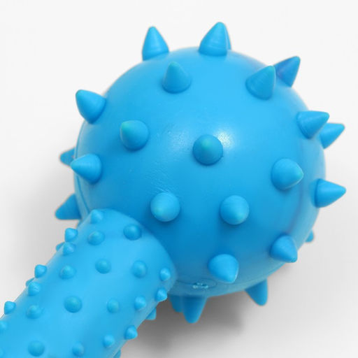 Игрушка жевательная Грозная гантель, 15 х 5 см, синяя - Пижон фото 3