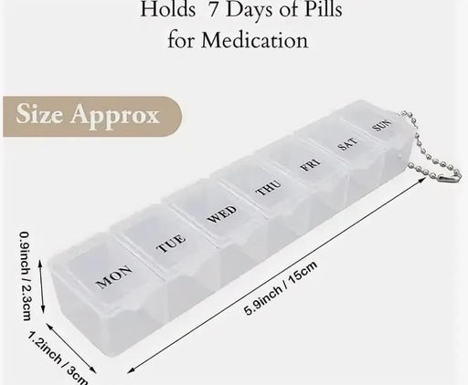 Органайзер для таблеток на неделю, большой контейнер для таблеток на 7 дней, контейнер для лекарств с витамином чехол, контейнер для таблеток для лекарственных добавок - Buro фото 2