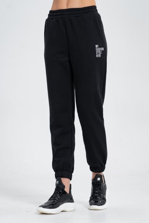 .Брюки М-4851 черный - А+б коллекция фото 3