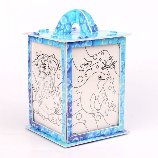 Набор для творчества «Волшебный ночник», русалочка, витражный, 3Д конструктор, 5+