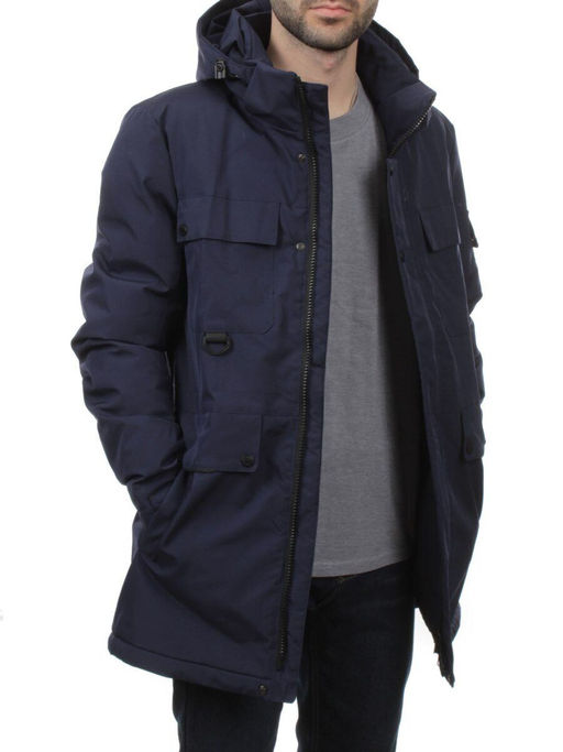 2185 DK. BLUE Куртка мужская зимняя облегченная (130 гр. холлофайбер)