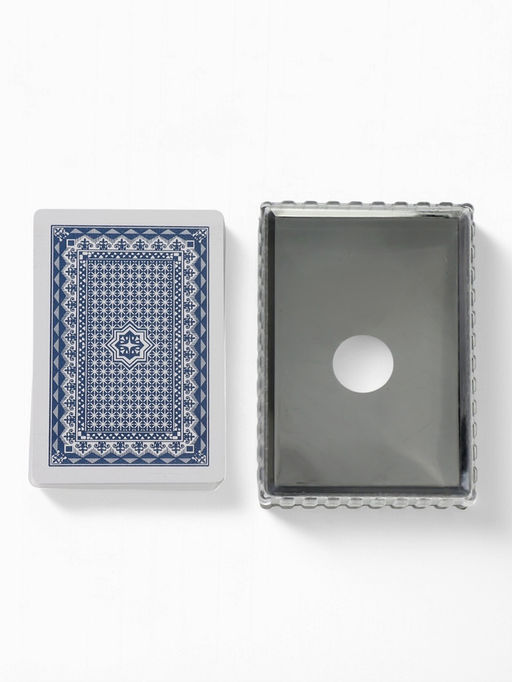 Цена за 2 шт. Карты игральные пластиковые 54 шт. «Время игры», для покера, 9.5×6.5 см, синяя рубашка