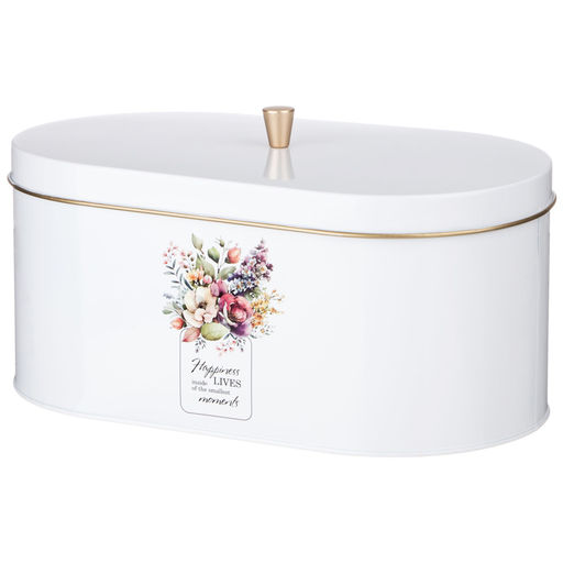 НАБОР AGNESS FLORAL MOOD 2В1 ХЛЕБНИЦА 34*20*18 СМ, БАНКА ДЛЯ СЫПУЧИХ 12*17,5 СМ 3 ШТ  фото 3