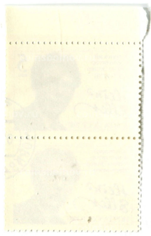 Марка Хейно Хелер  Эстонский композитор 1987 год (блок из 2 марок)