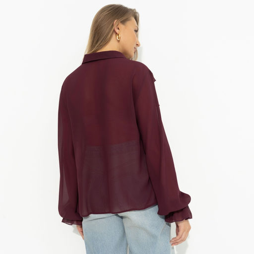 Блуза дизайнерская Гипнотический стиль (бордовая) - Charutti фото 5