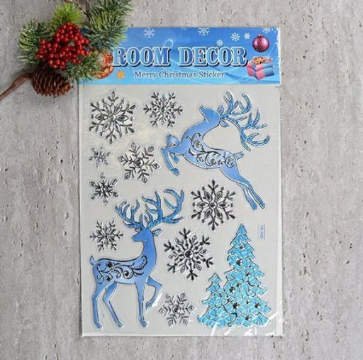 Наклейка новогодняя 50х30 Новый год / 610-292 /уп 12/240/ - Галеонтрейд фото 2