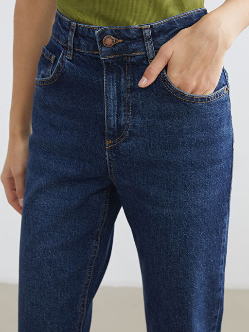 Mom Fit Kad?n Jean Pantolon