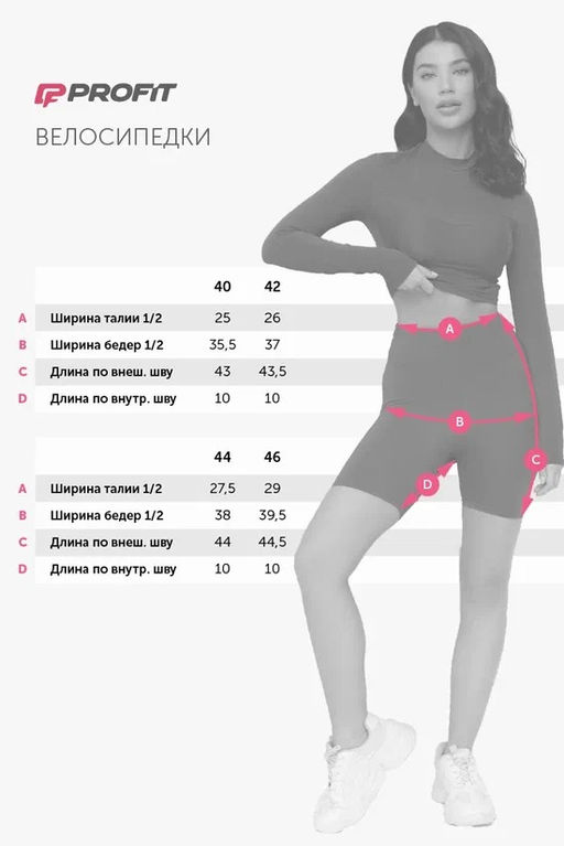 Шорты-велосипедки в рубчик, с высокой талией shd.130.001 - Profit фото 5