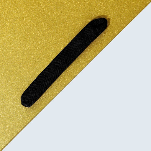 Цена за 4 шт. Пакет для торта и коробок, с широким дном, золото с глиттером, 20×20×20 см