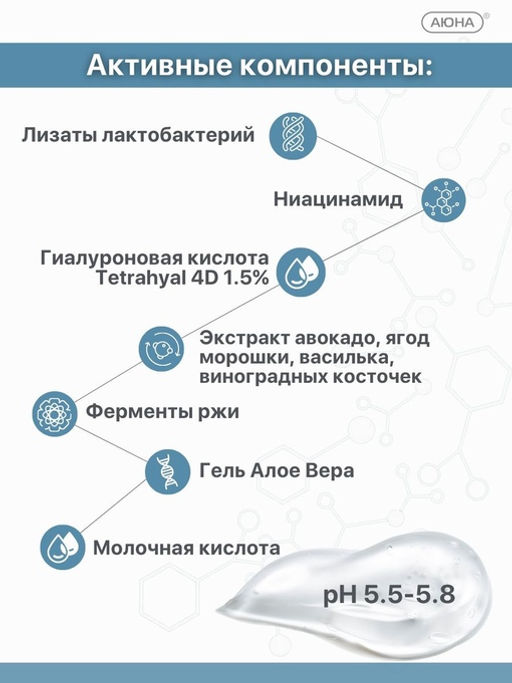 PRO BIO ADVANCE, сыворотка для лица с пробиотиками и гиалуроновой кислотой Tetrahyal 4D - Mesomatrix фото 2