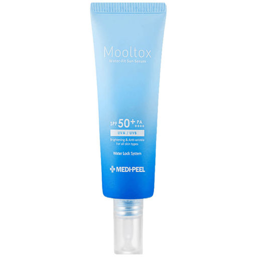 Medi-Peel Aqua Mooltox Water-Fit Sun Serum SPF50+ PA++++, 50ml - Ультраувлажняющая солнцезащитная сыворотка