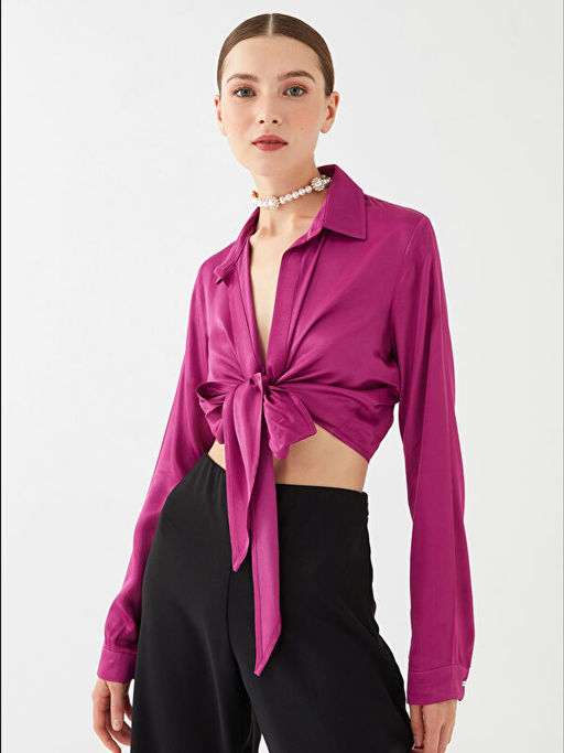 D?z Uzun Kollu Saten Kad?n Abiye G?mlek