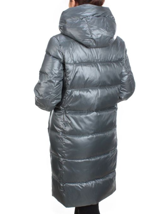 YM 2119 GRAY/BLUE Куртка зимняя женская MAYYIYA (200 гр. холлофайбера) - Fashion фото 4