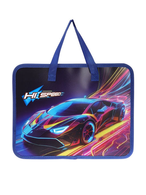 Папка с ручками «Автомобиль», А4, пластиковая, 70 мм, 322×256 мм