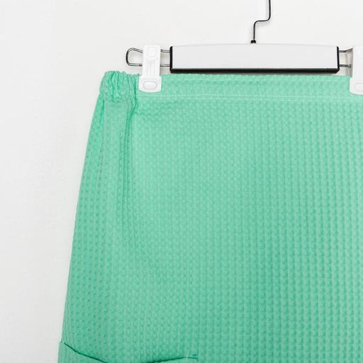 Полотенце банное Этель Парео с карманом 80*140 см. цв.нежный лайм, 100% хл, вафля 240 г/м2  фото 7