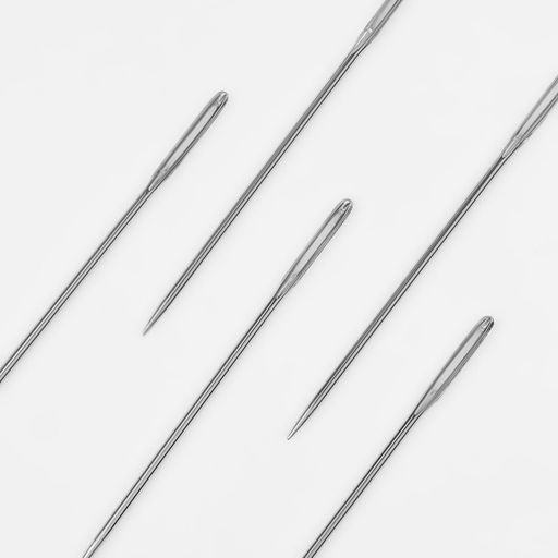 Цена за 7 шт. Иглы швейные, с большим ушком, d=0.9 мм, 4.5 см, набор 10 шт