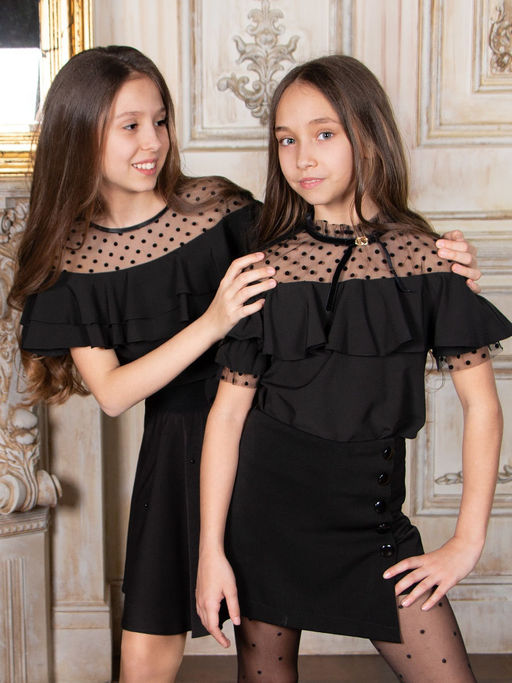 Блузка для девочки короткий рукав Соль&Перец фото 5