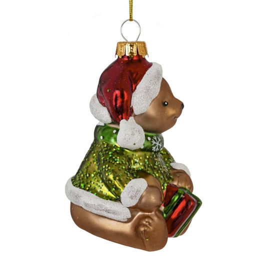 Украшение новогоднее "Медвежонок"., L6,5 W7 H10 см, 2в.