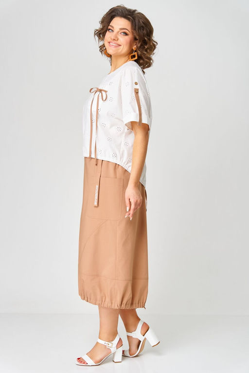 Костюм Aira Style 24122 молочно-бежевый