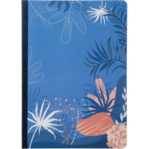 Тетрадь общая Attache Navy nature Синий А5 80л клетка, сшивка