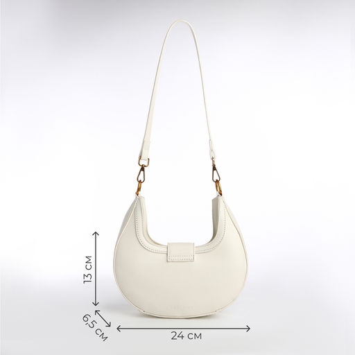 Сумка женская TEXTURA, маленький размер, цвет молочный  фото 2