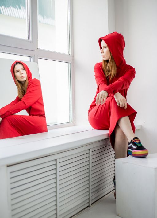 261 Платье Сахара, красный - Knitka wear фото 5