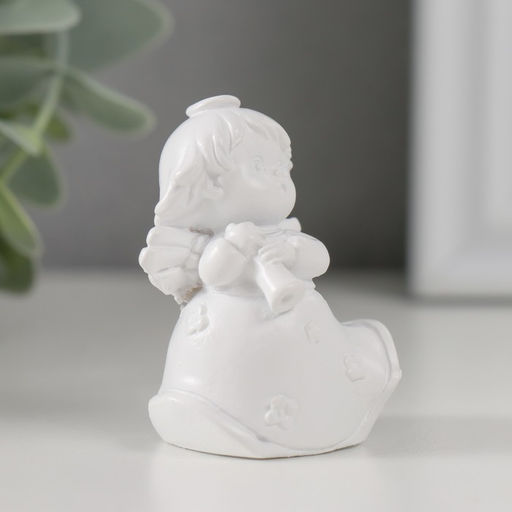 Фигурка полистоун Ангелочек-музыкант в платье, 3?3.5?5 см, МИКС