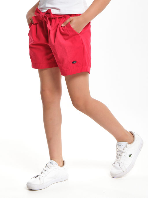 Шорты для девочки UD 4650 красный - Mini maxi фото 2
