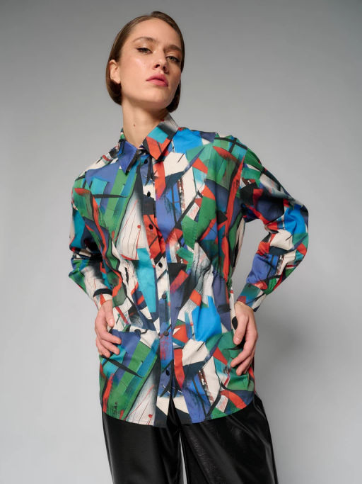 Блузка женская 12411-33051 multicolor - Eleganzza фото 2