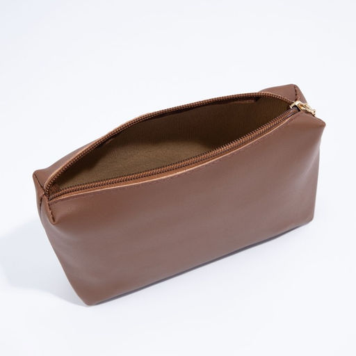Сумка-мешок на магните, косметичка на молнии, цвет коричневый - Simaland фото 6