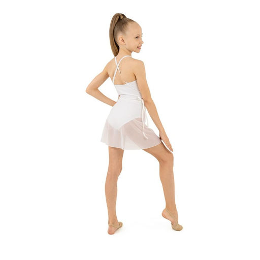 Юбка гимнастическая Grace Dance, с запахом, р. 34-36, цвет белый  фото 5