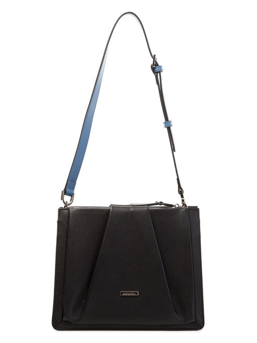 Сумка ELEGANZZA Z8941-8336 black/mist blue  фото 3