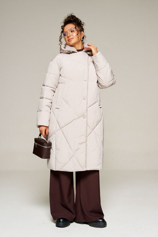 Пальто Beautiful Free 8024 жемчуг