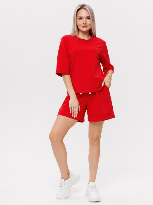 Костюм женский К-205 (футер с лайкрой) Оливковая