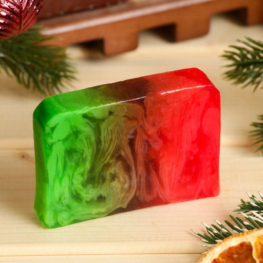 УЦЕНКА Мыло СПА - уход для бани и сауны С Новым годом яблоко, Добропаровъ 80 гр  фото 2