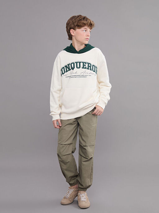 Kap??onlu Erkek ?ocuk Sweatshirt