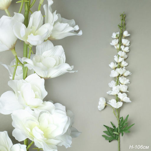 Цветок искусственный БЕЛЫЙ 107 см / ZHQ-1 /уп 200/