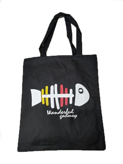 Сумка шоппер черная с цветными принтами в ассортименте - Storyland фото 3