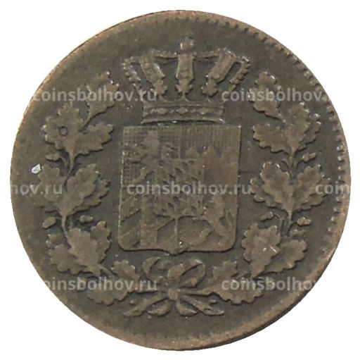 1 пфенниг 1868 года Германские государства  Бавария