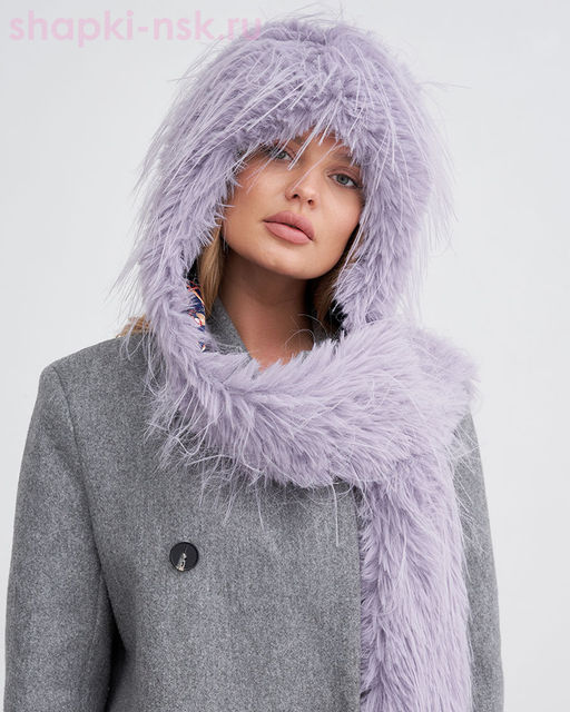 Леона экомех страус Капюшон женский (56-58)