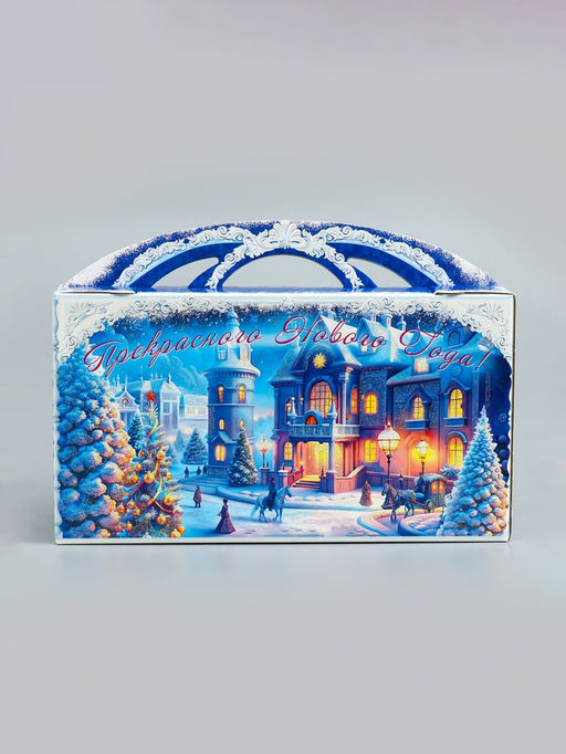 Цена за 2 шт. Подарочная новогодняя коробка «Вечерняя мелодия», Портфель макси широкий, 37×8×20.2 см