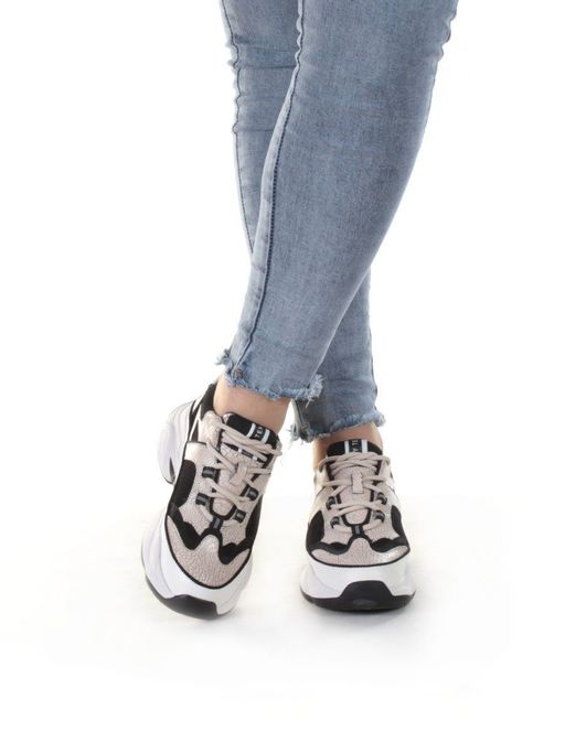 05-FDSJ01-1P BLACK Кроссовки женские (натуральная кожа, текстиль) - Фабричный китай фото 3