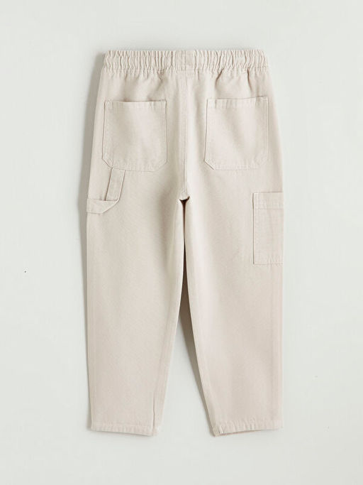Beli Lastikli Erkek ?ocuk Kargo Kanvas Pantolon