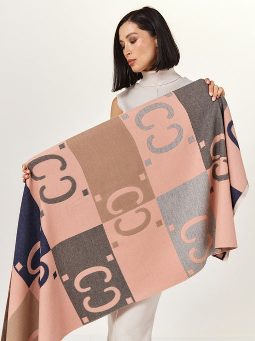 в составе ШЕРСТЬ  и КАШЕМИР Большой, мягкий, теплый  двусторонний палантин - Tantino фото 10