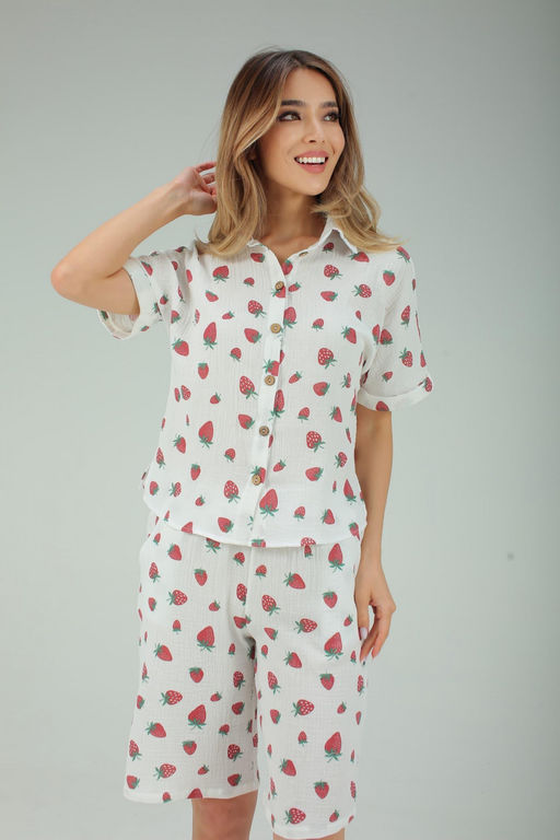 578 ПИЖАМА (ШОРТЫ) (Клубника) - А-дина фото 4