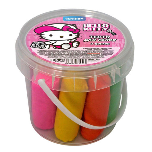 Набор теста для лепки "Hello Kitty" (2 формочки, 7 цветов*30гр)