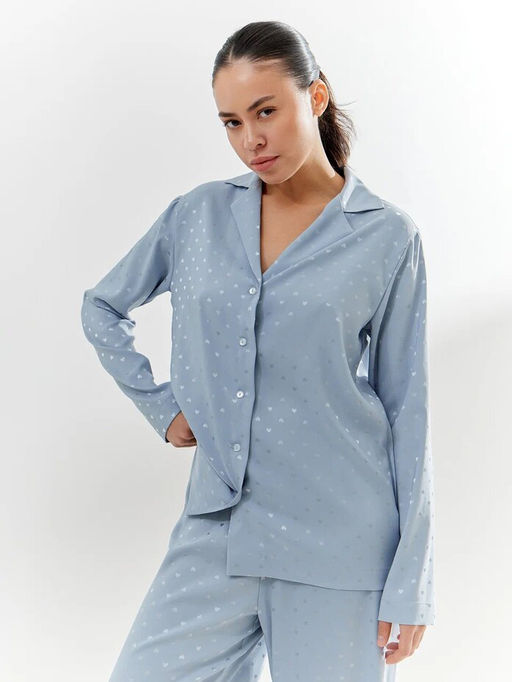 MY Рубашка пижамная жен.атлас Р225  фото 10