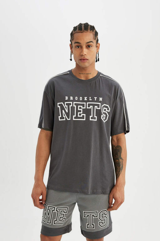 DeFactoFit Укороченные шорты стандартного кроя NBA Brooklyn Nets  фото 2
