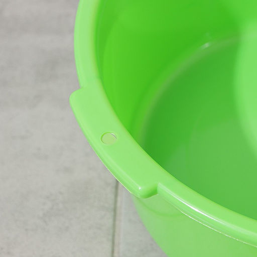 Таз пластиковый круглый, 10 л, салатовый
