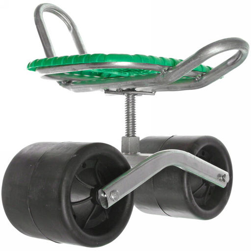 Стул садовый на колесах для прополки и работы в саду 35*47*14см с поворотным механизмом(360), цвет зеленый